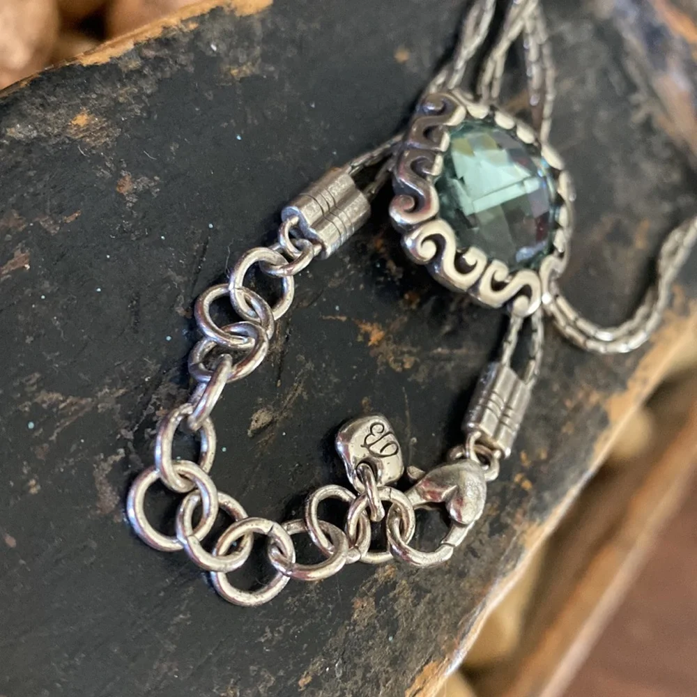 Brighton Danube Aqua Blue Swarovski necklace - Picture 6 of 7